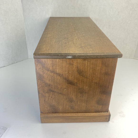 Vintage Wooden Mele Jewelry Box Dresser Large 7 Drawers Made Japan Mid Century - Picture 6 of 15